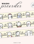 Affirmations Washi Tape - 15mm (1 per customer)