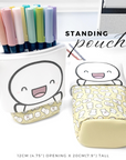 Sunny Yellow - Standing Pencil Pouch (1 per customer)