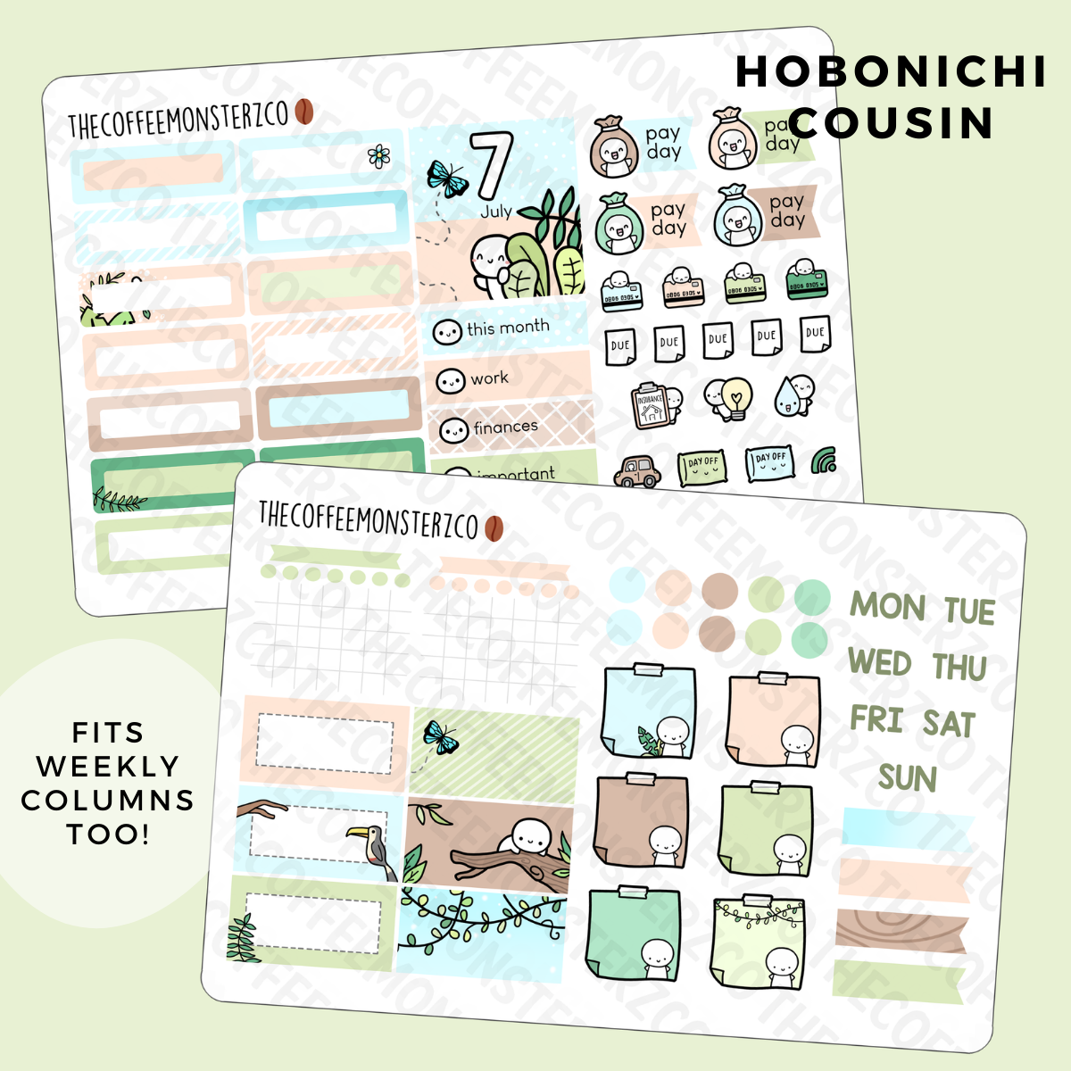 2022 Hobonichi Cousin Monthly Kits (second half)