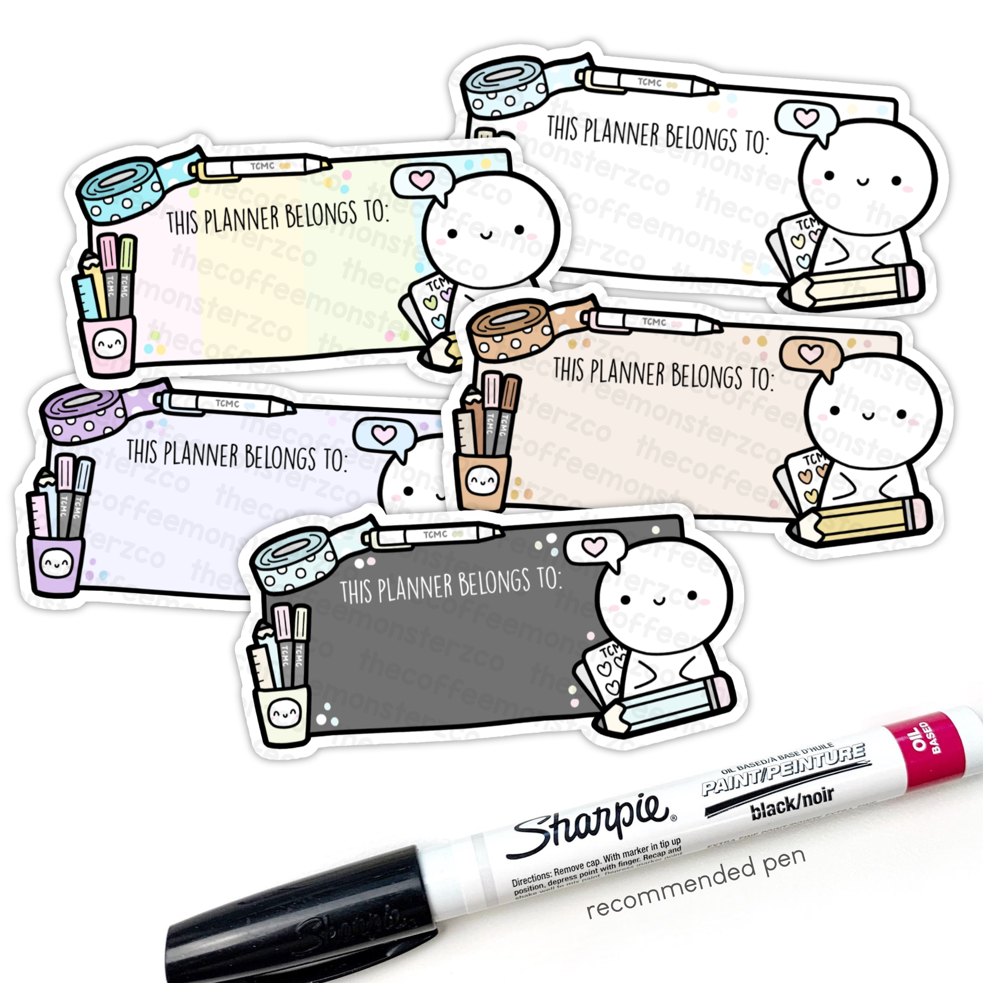 This Planner Belongs To... Vinyl Stickers
