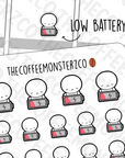 Low Battery Emotis, TheCoffeeMonsterzCo