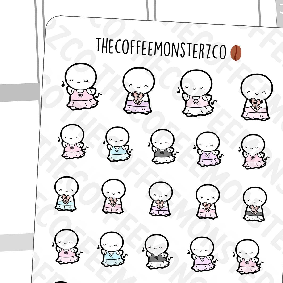 Ballerina Emotis - TheCoffeeMonsterzCo