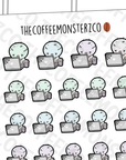 Zombie Working Emotis - TheCoffeeMonsterzCo