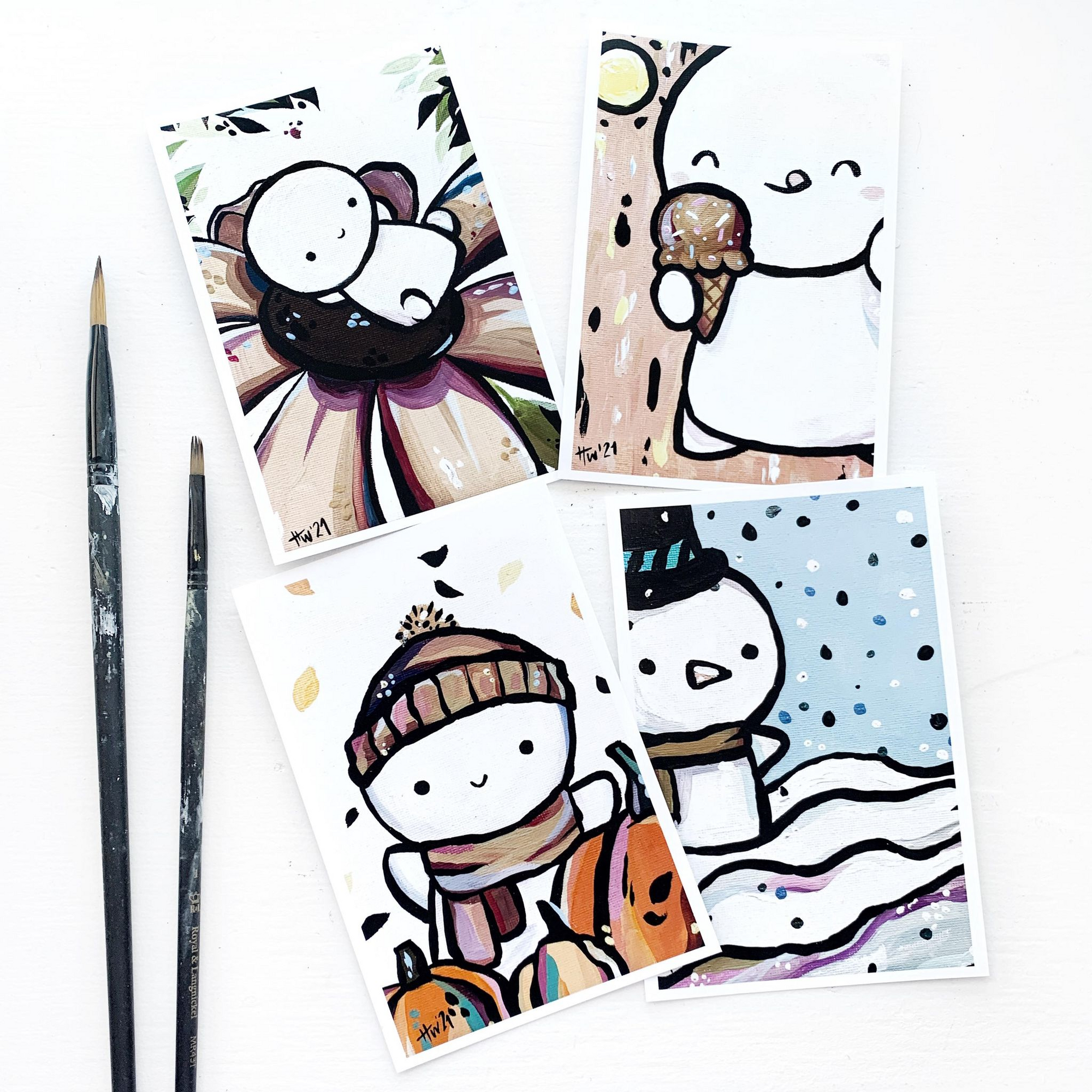 "Funky Seasons" Art Print