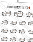 Sleepy Sheep Emoti Onesies - TheCoffeeMonsterzCo