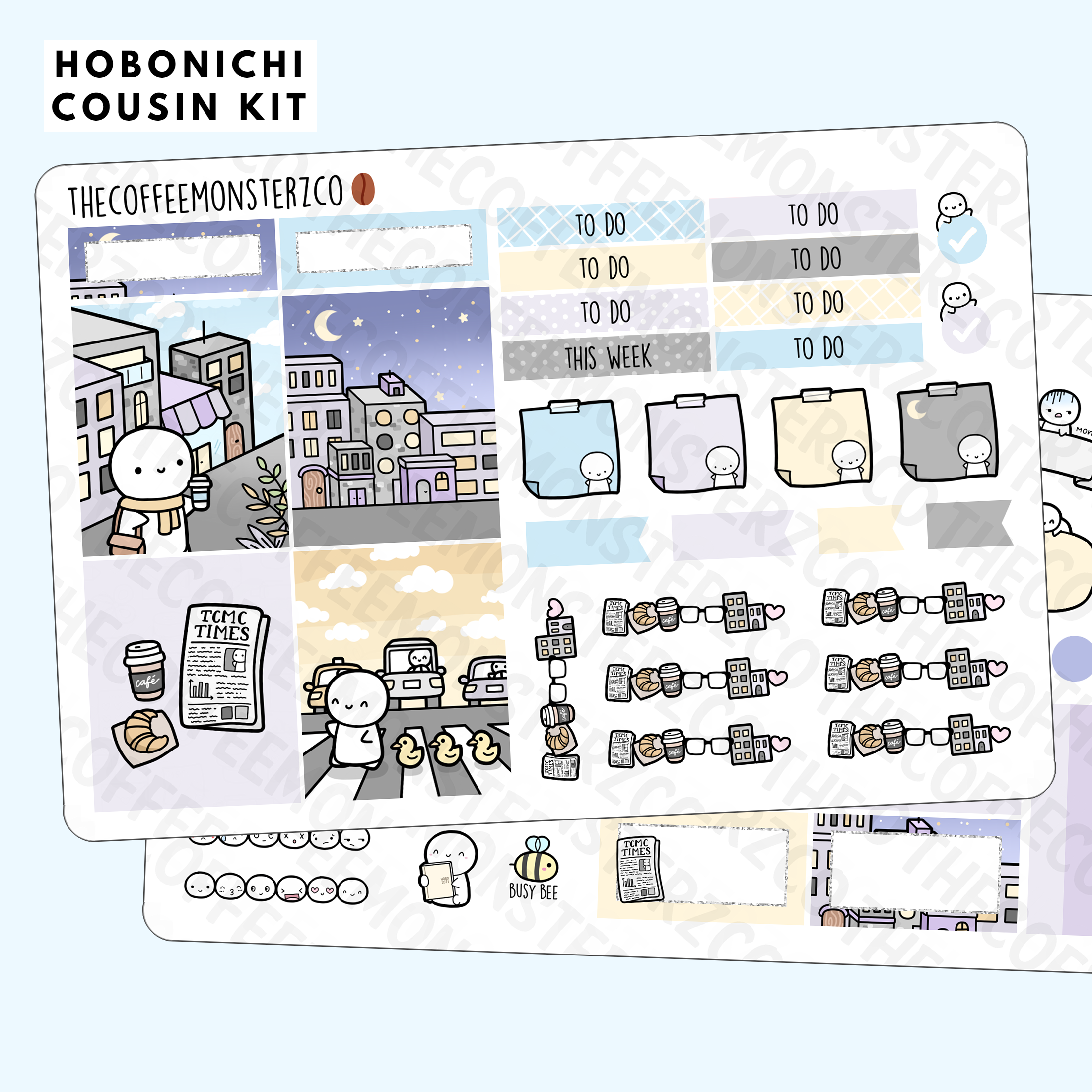 City Life Hobonichi Cousin Kit - TheCoffeeMonsterzCo