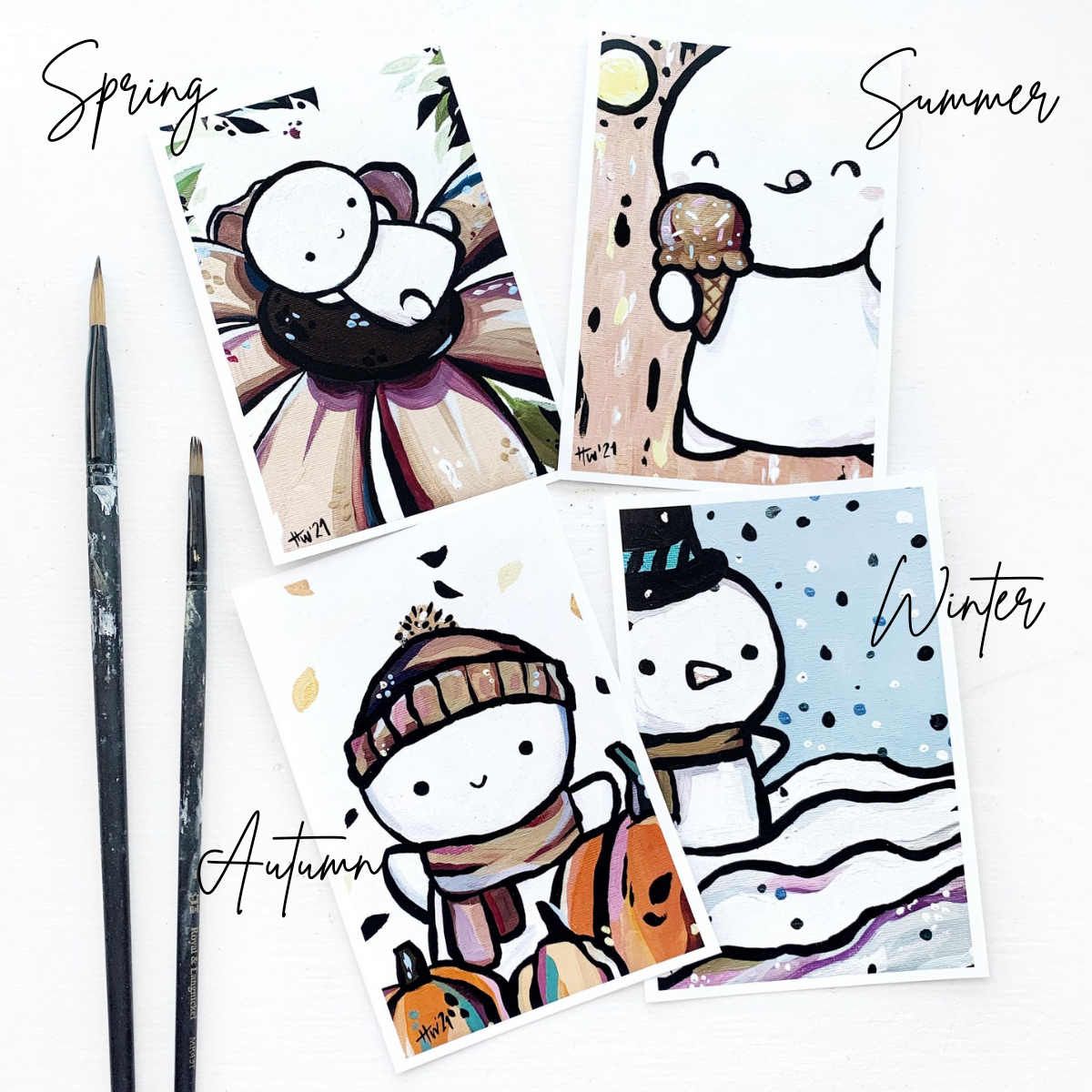 "Funky Seasons" Art Print