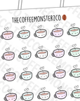 Heart Steamy Mug Doodles, TheCoffeeMonsterzCo