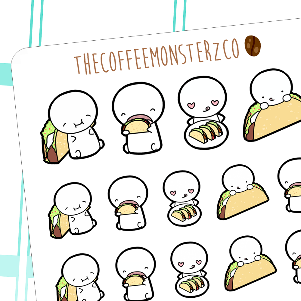 taco time emotis, TheCoffeeMonsterzCo