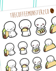 taco time emotis, TheCoffeeMonsterzCo