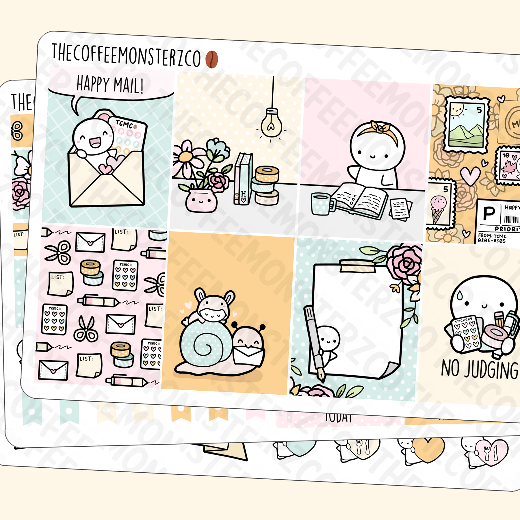 Happy Mail Emoti Mini Kit - TheCoffeeMonsterzCo