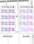 Mini Hobonichi Tabs, TheCoffeeMonsterzCo