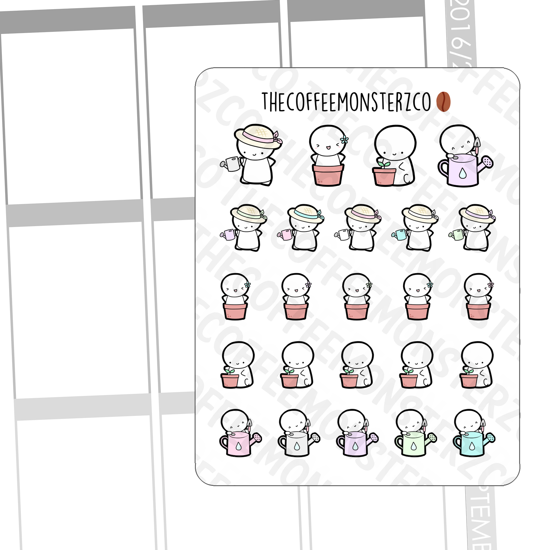 Gardening Emotis, TheCoffeeMonsterzCo