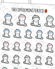 Snowboarding Emotis - TheCoffeeMonsterzCo