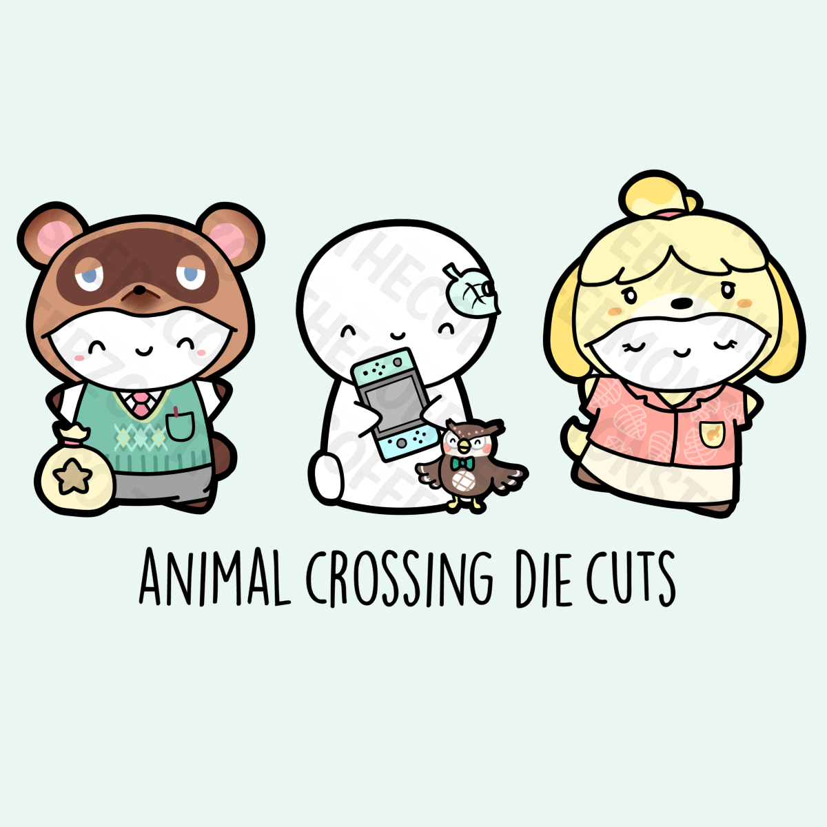 Animal Crossing Die Cuts - TheCoffeeMonsterzCo
