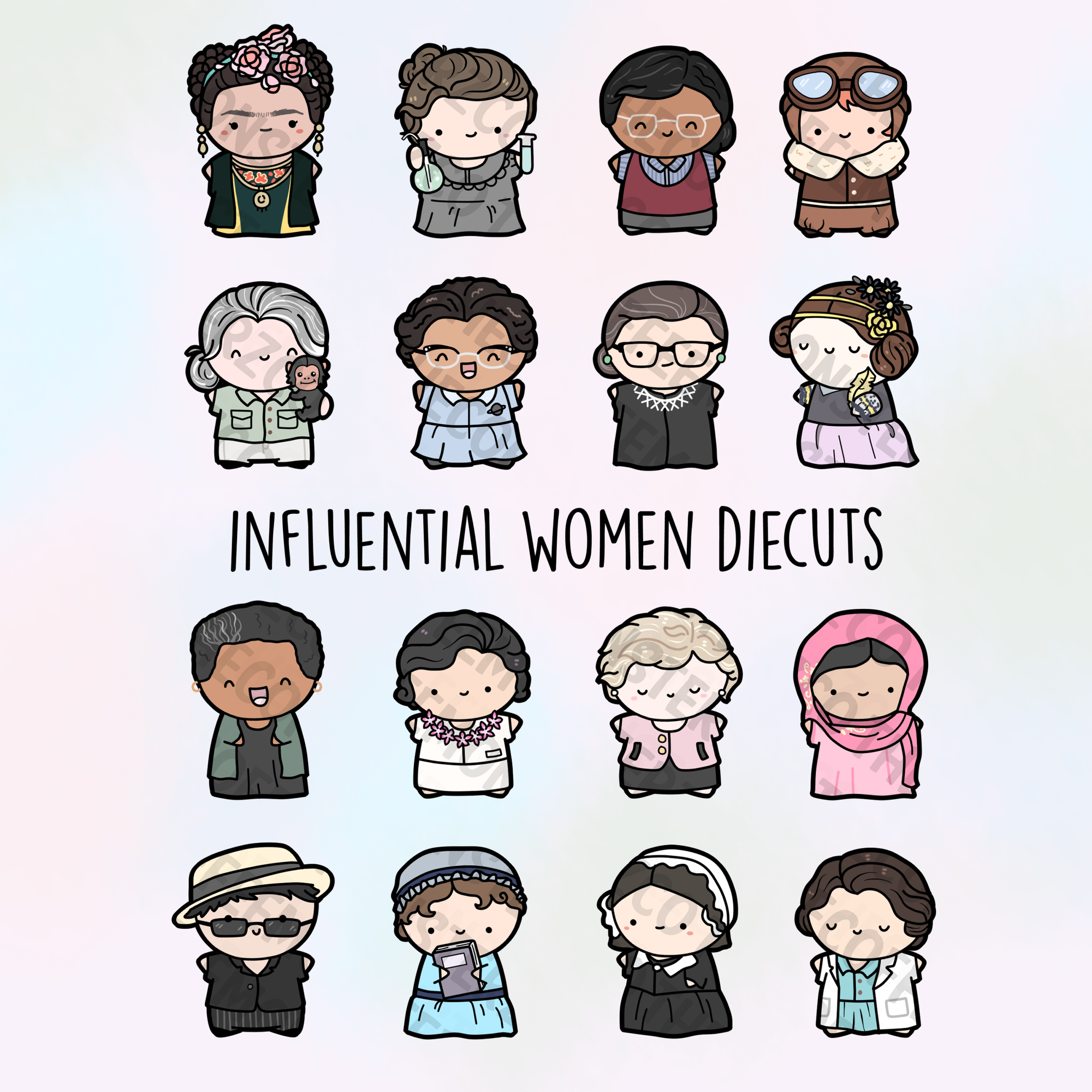 Influential Women Die Cuts Pt.1 - TheCoffeeMonsterzCo