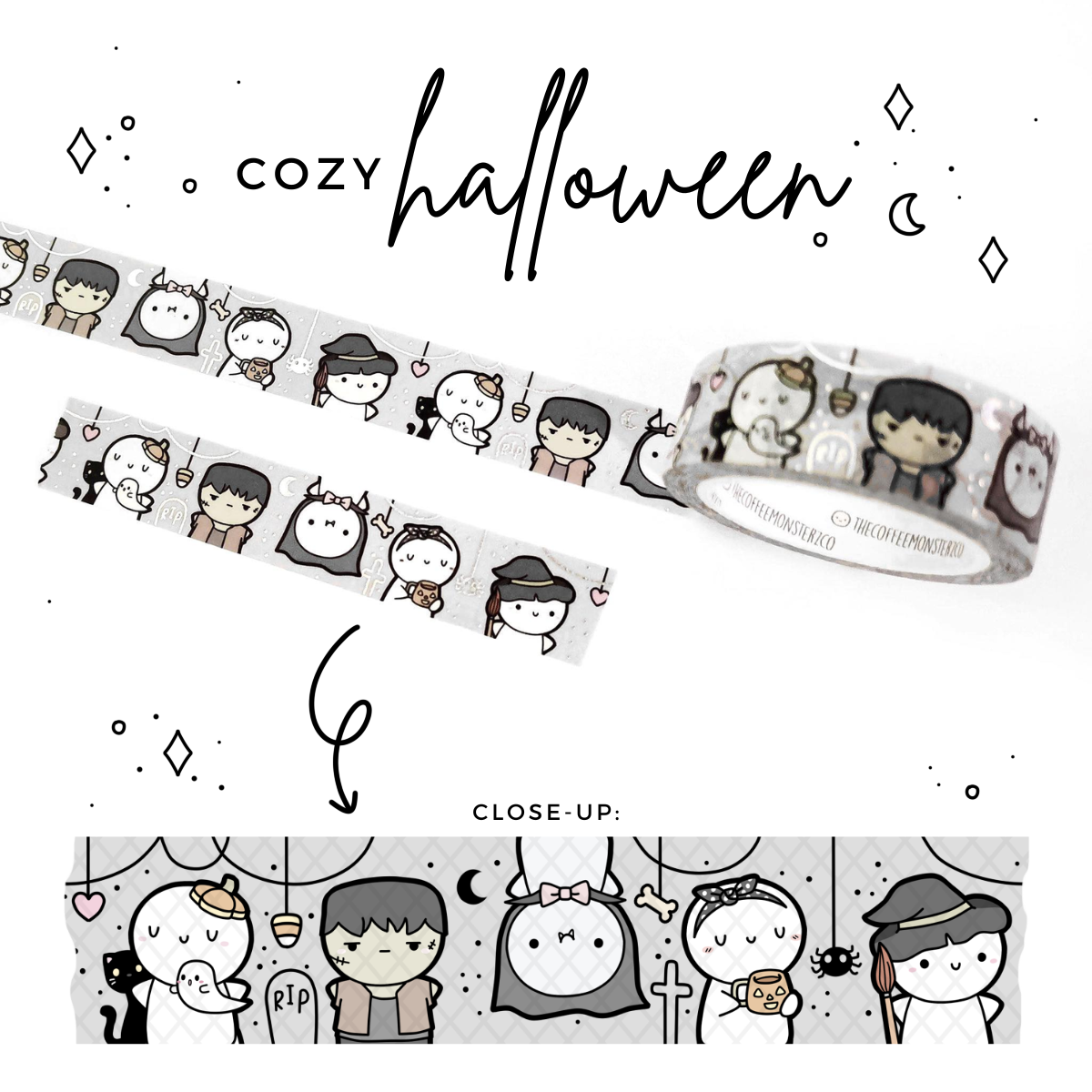 Cozy Halloween - 15mm Washi Tape (1 per customer)