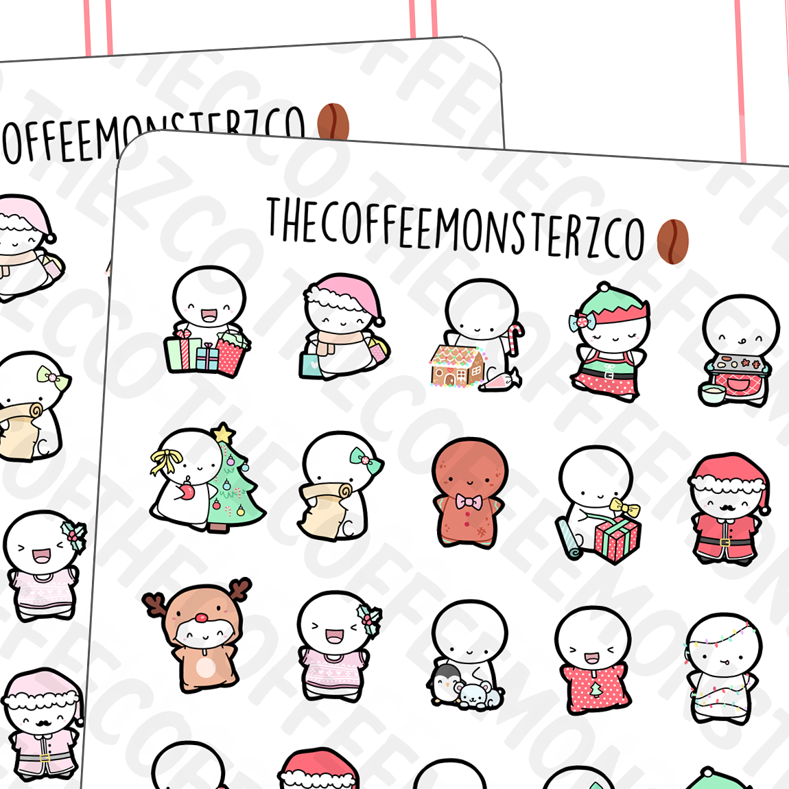 Christmas Emotis Sampler