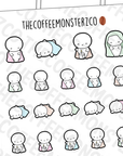 Cozy Blanket Emotis - TheCoffeeMonsterzCo