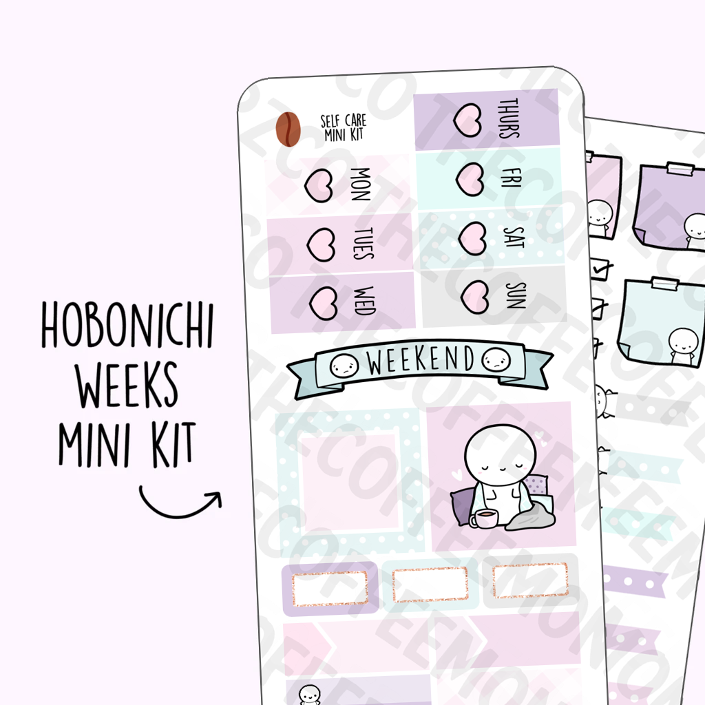 Self Care Hobonichi Weeks Kit - TheCoffeeMonsterzCo