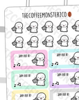 Jamming Out Boombox Emotis - TheCoffeeMonsterzCo
