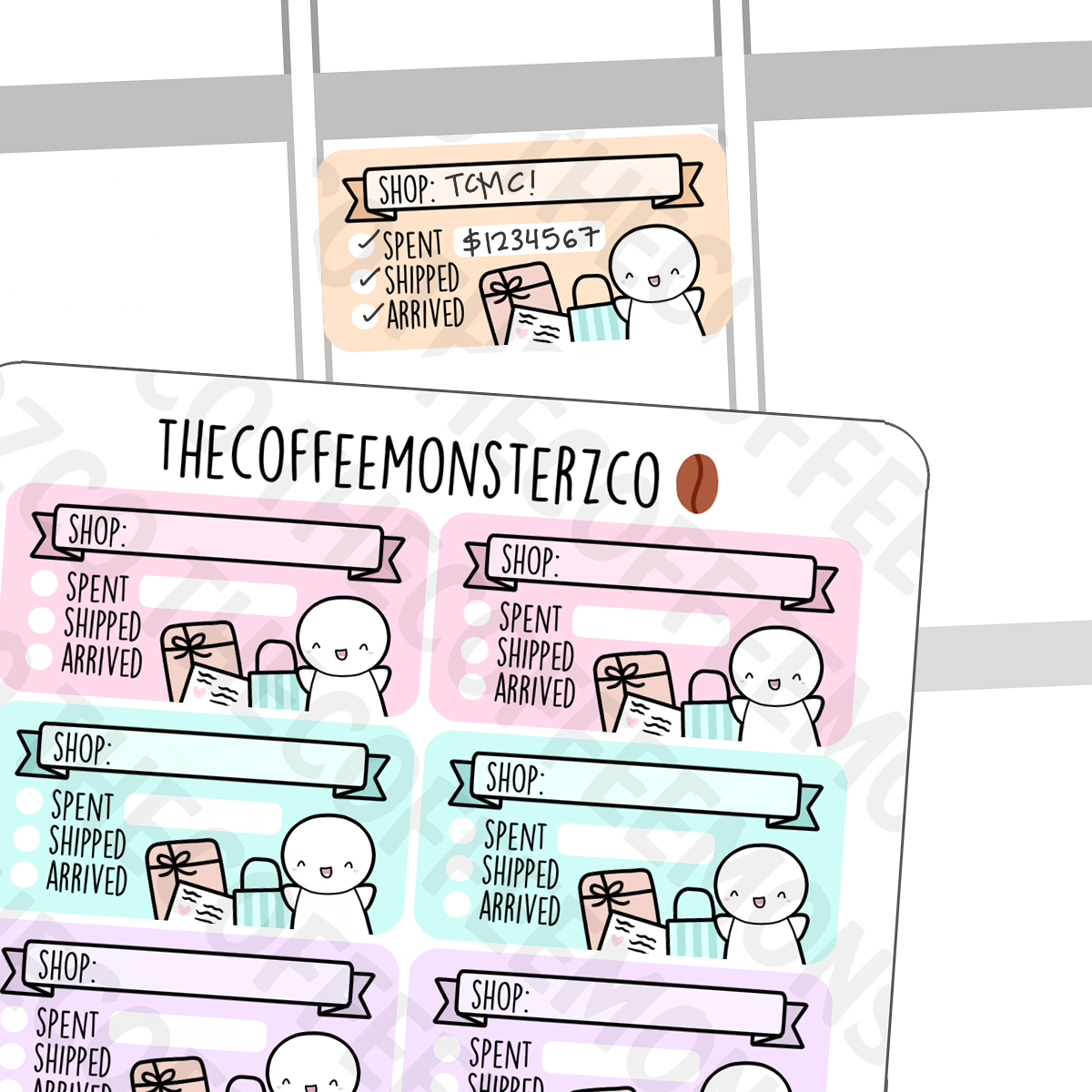 Emoti Order Trackers, TheCoffeeMonsterzCo
