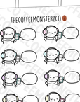 Currently Listening Emotis - TheCoffeeMonsterzCo