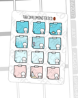 Just Keep Swimming Emotis Functional Stickers