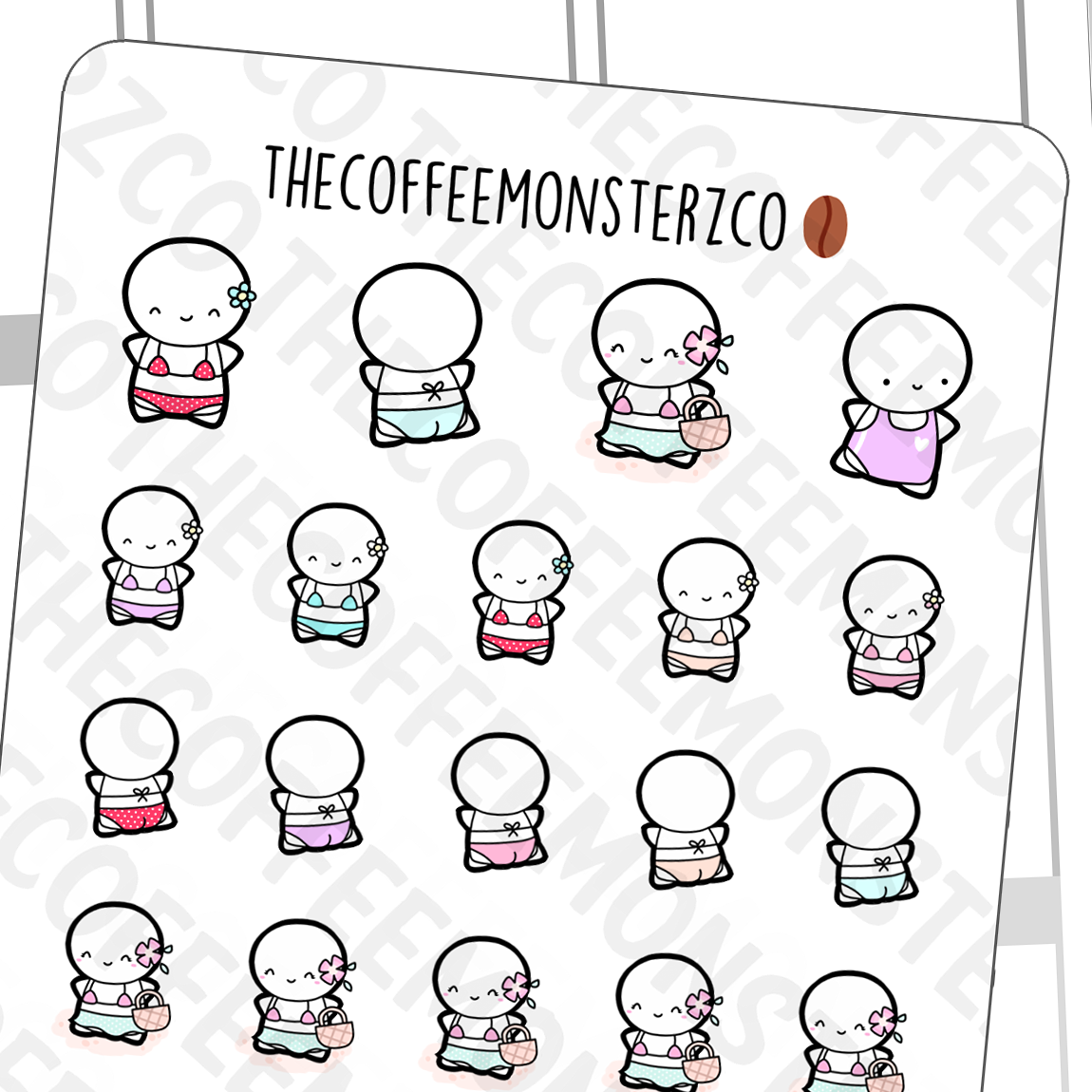 Bikini Emotis, TheCoffeeMonsterzCo