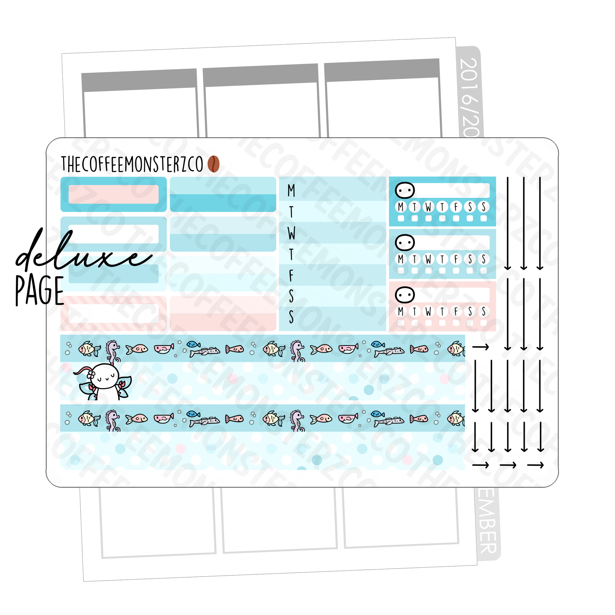 Just Keep Swimming Hobonichi Cousin Kit