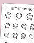 Anxiety Attack Emotis - TheCoffeeMonsterzCo