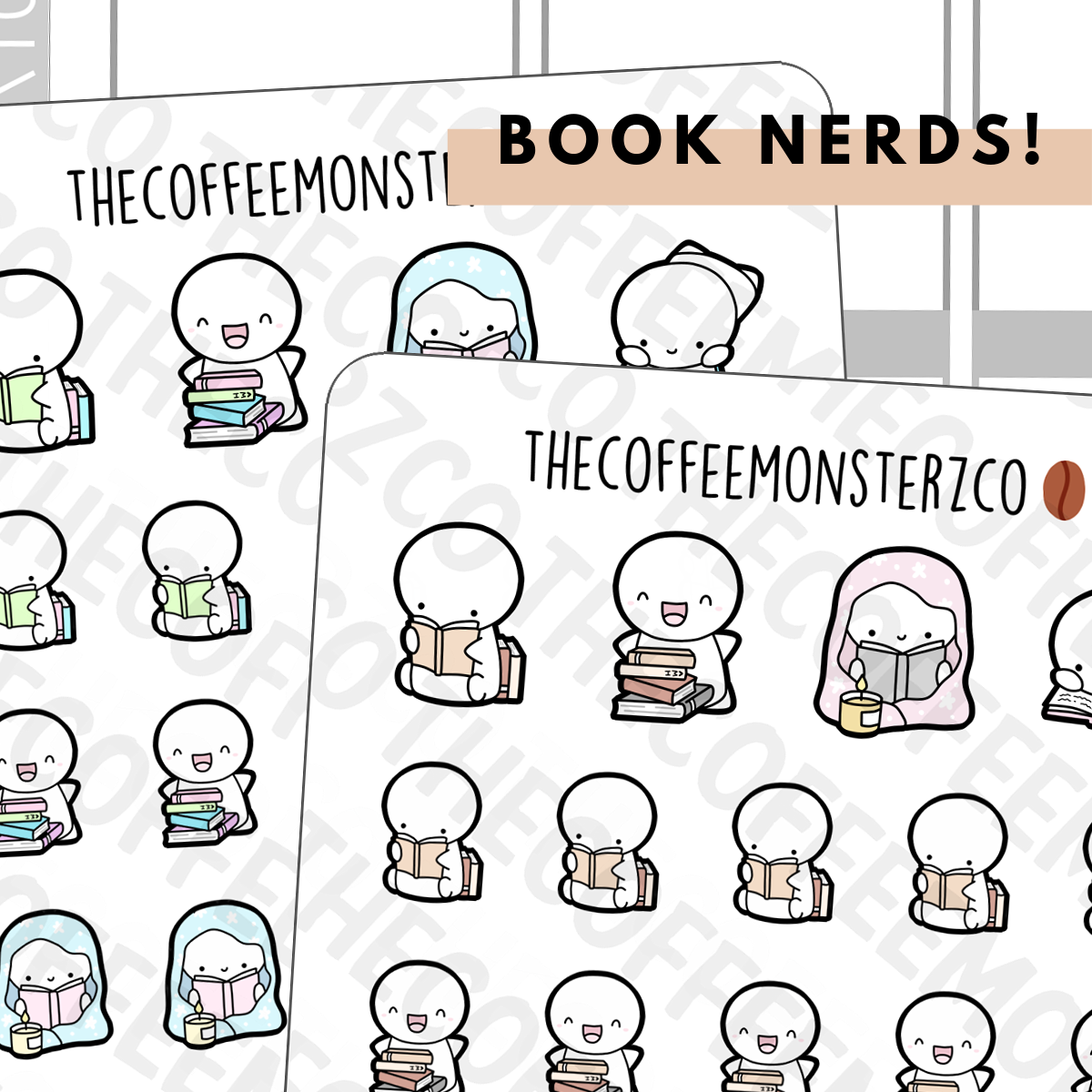 Book Nerd Emotis