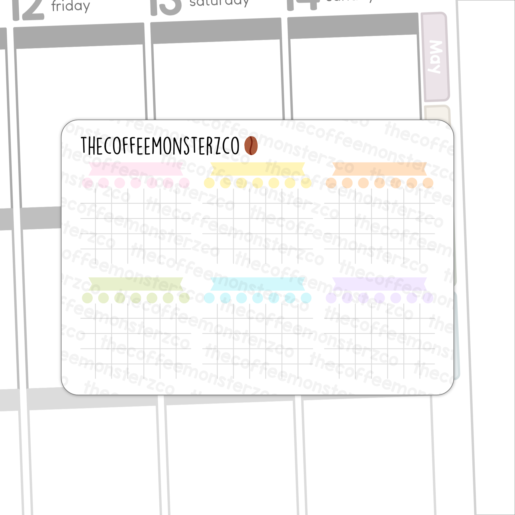 Monthly Habit Trackers