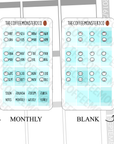 Mini Hobonichi Tabs, TheCoffeeMonsterzCo