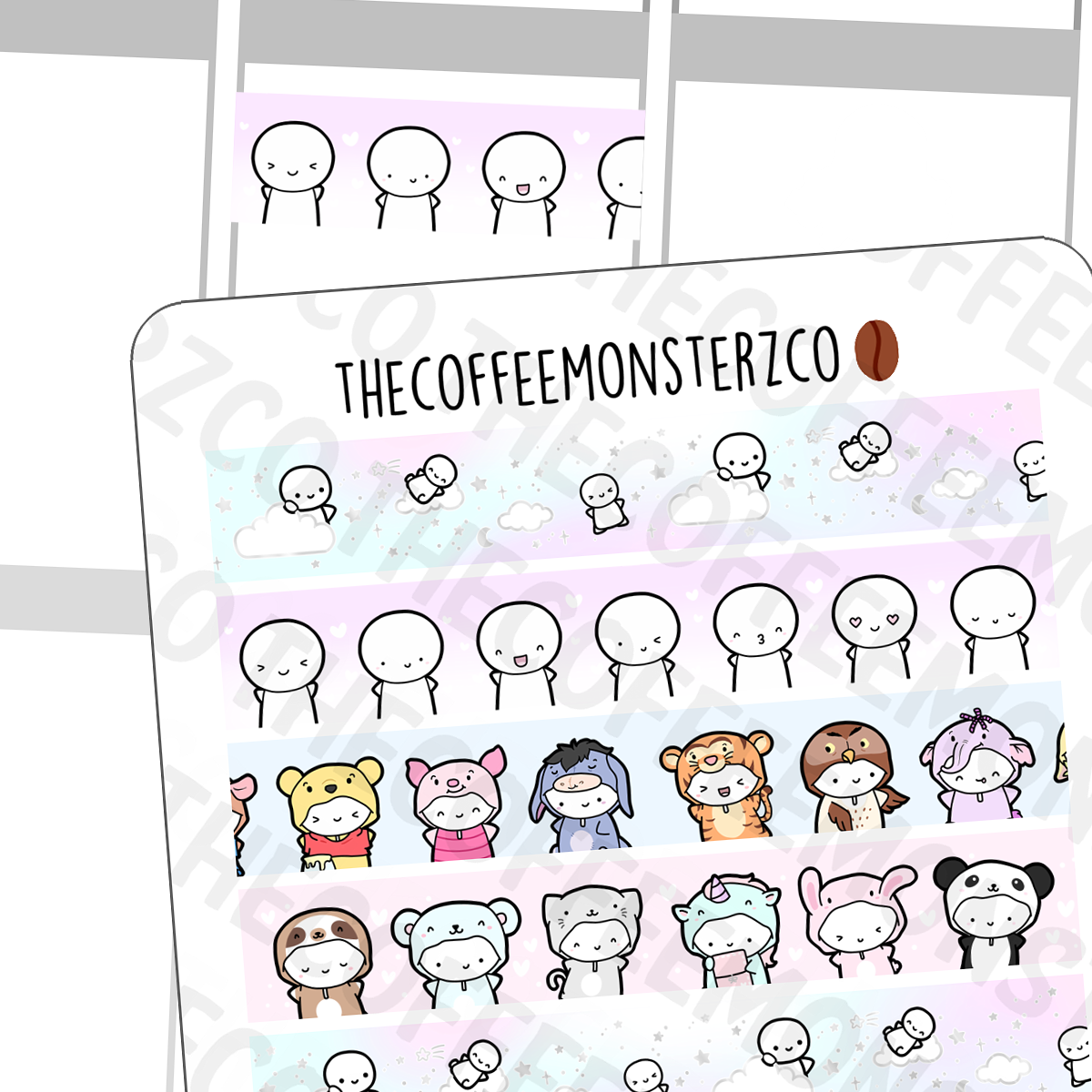 Non-presale Washi Strip Stickers, TheCoffeeMonsterzCo