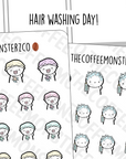 Hair Washing Emotis