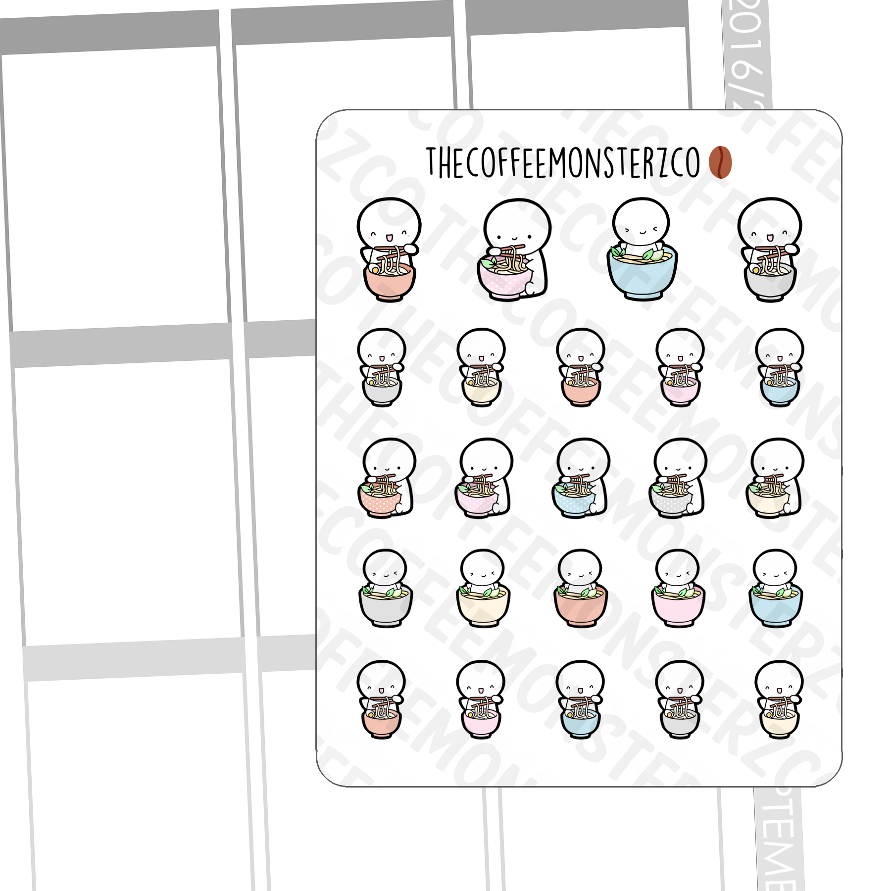 Noodle Emotis, TheCoffeeMonsterzCo