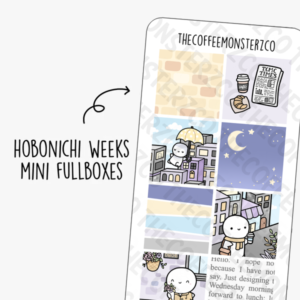 City Life Hobonichi Weeks Mini Fullboxes - TheCoffeeMonsterzCo