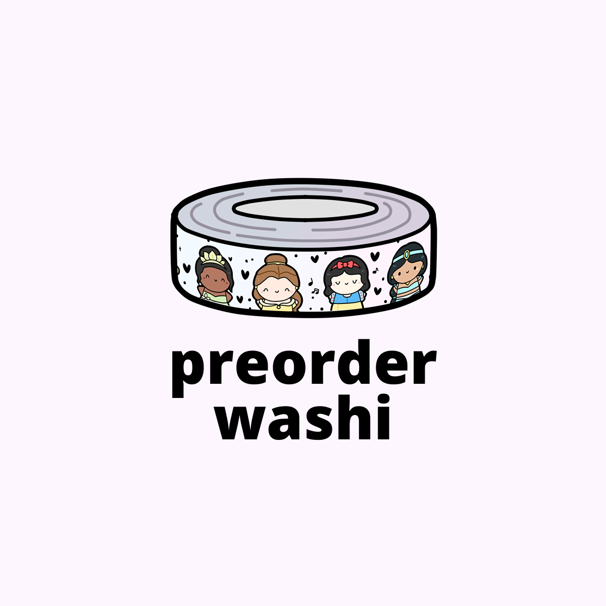 Princess Party 2.0 Washi Tape - 15mm (1 per customer)