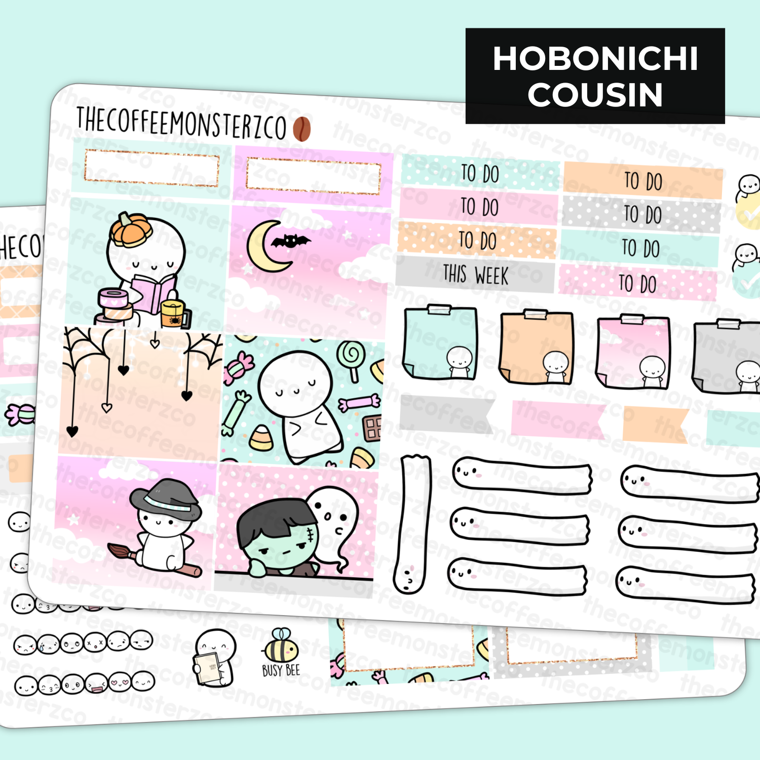 Pastel Galaxy Hobonichi Cousin Kit – TheCoffeeMonsterzCo