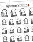 Treadmill Emotis - TheCoffeeMonsterzCo