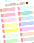 helen's favourite pencil stickers, TheCoffeeMonsterzCo