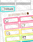 Summer Emoti Labels, TheCoffeeMonsterzCo