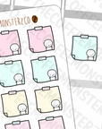 Pastel Sticky Note Stickers, TheCoffeeMonsterzCo