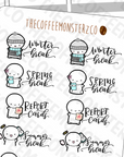 School Bucket List Emotis, TheCoffeeMonsterzCo