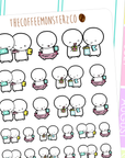 planner meetup emotis, TheCoffeeMonsterzCo