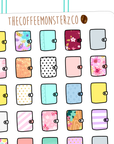 patterned planners, TheCoffeeMonsterzCo