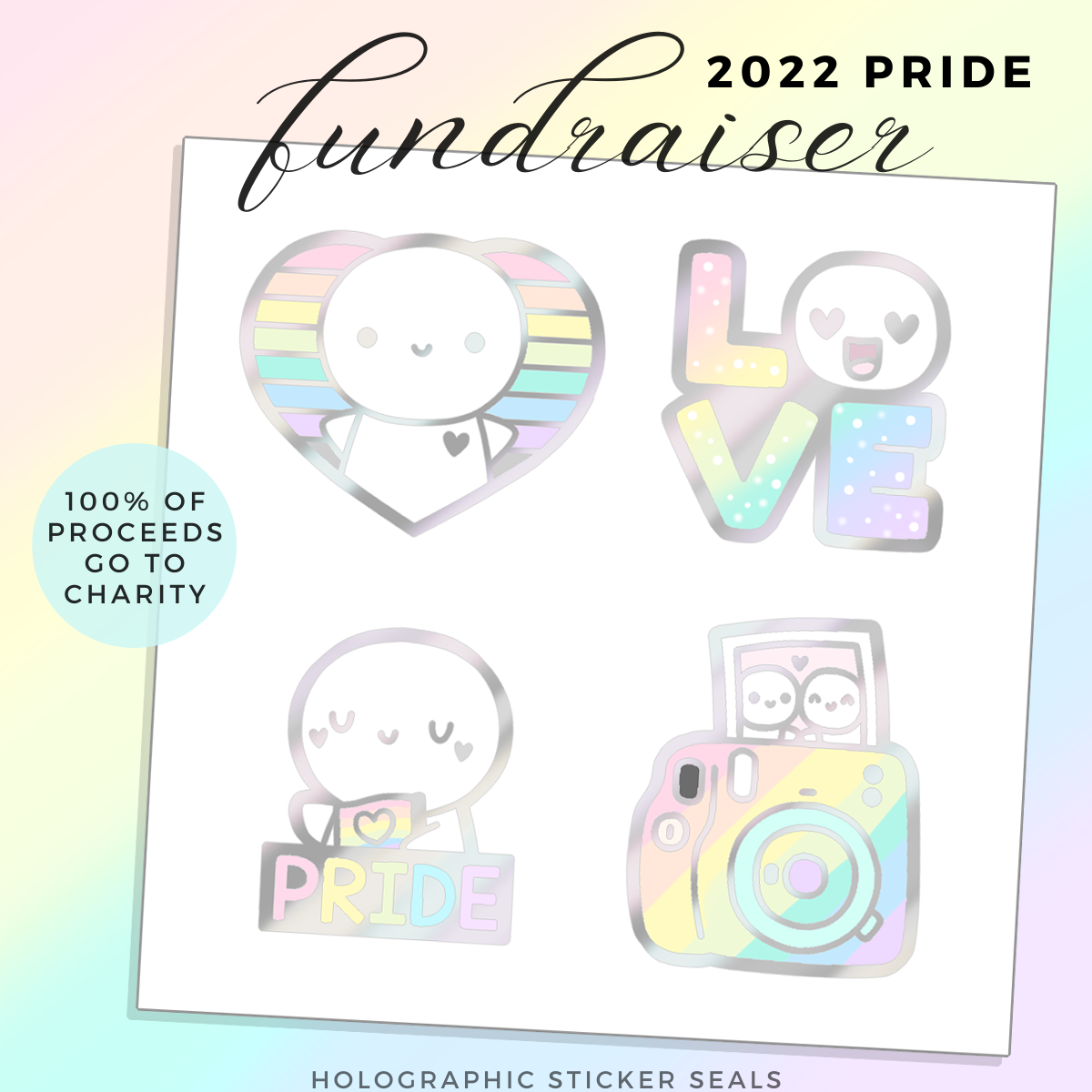 PREORDER 2022 Pride Fundraiser: Pride Sticker Seals