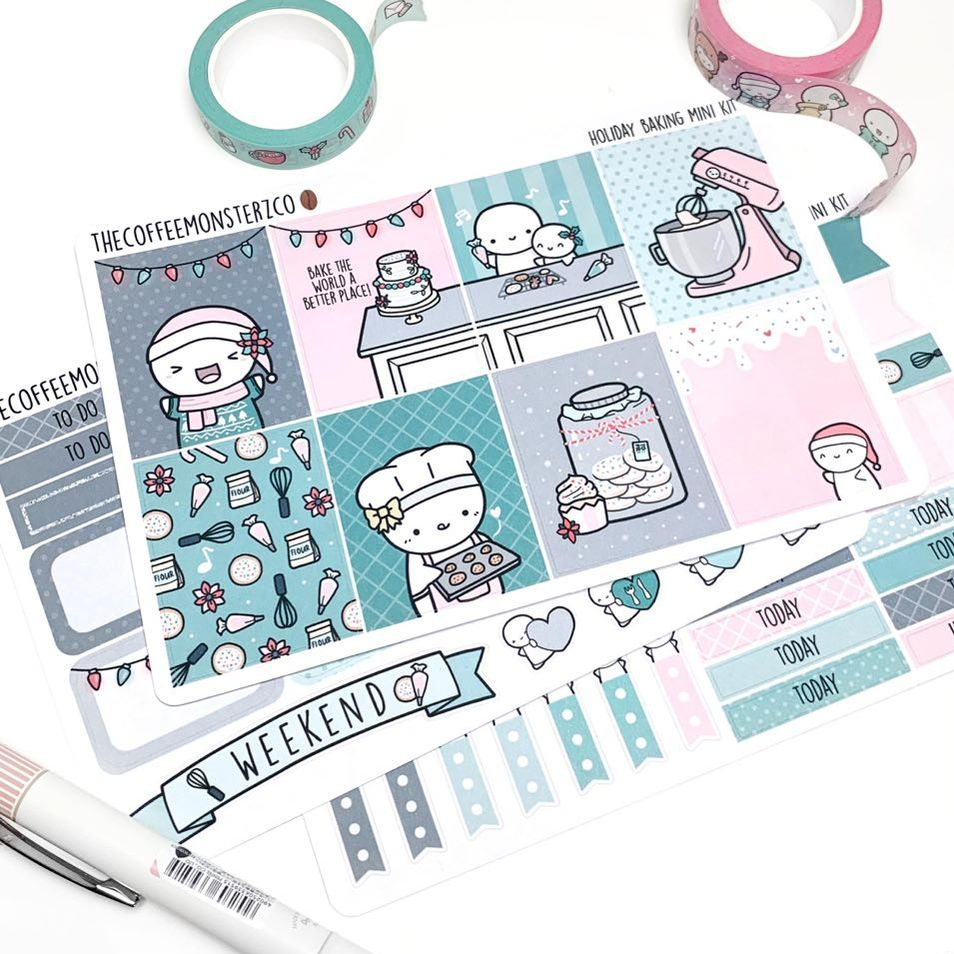 Holiday Baking Emoti Mini Kit - TheCoffeeMonsterzCo