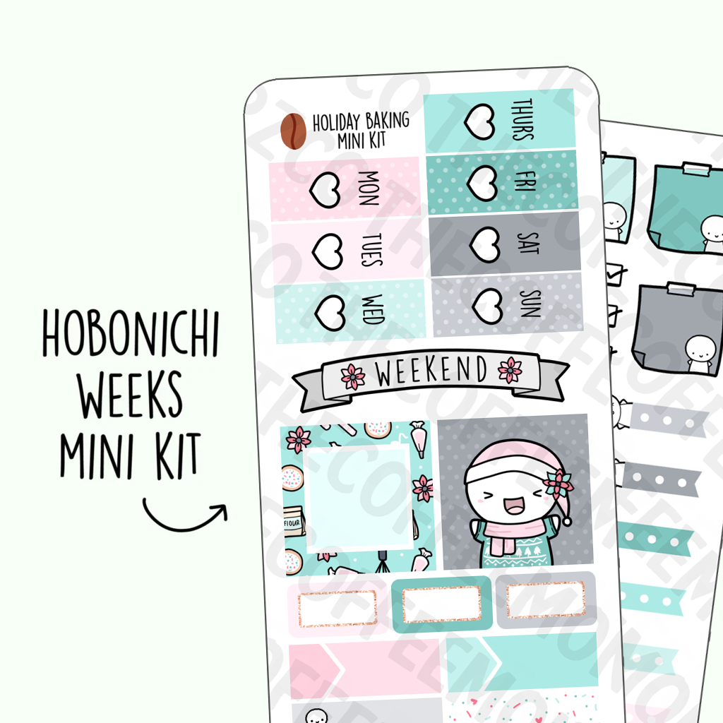 Holiday Baking Hobonichi Weeks Kit - TheCoffeeMonsterzCo